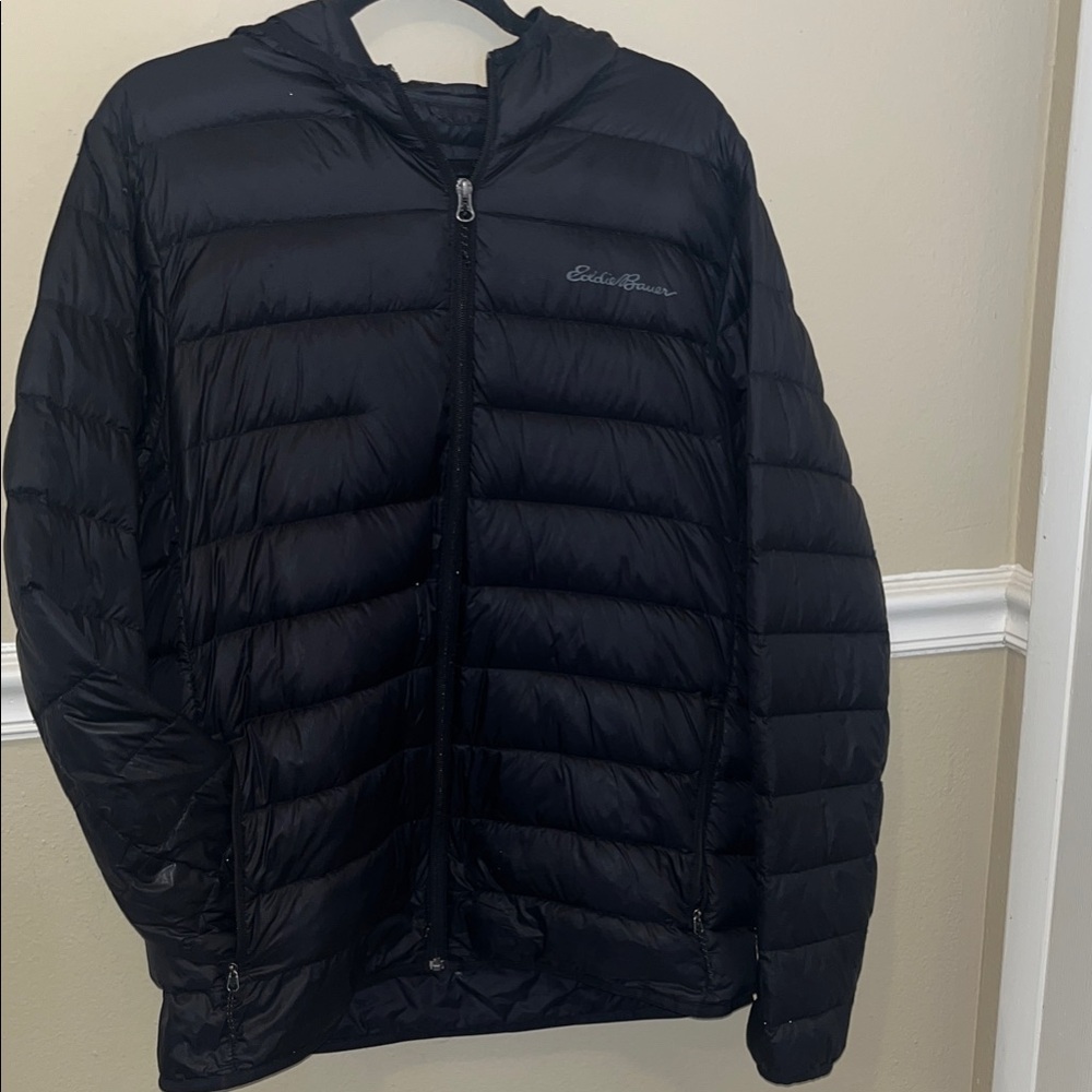 Eddie Bauer Men's Dark Puffer Coat